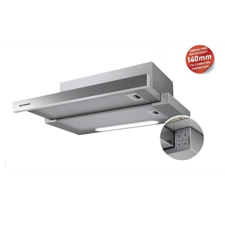 Απορροφητήρας Συρόμενος Pyramis Essential Turbo Slim 60cm Inox (065006401)