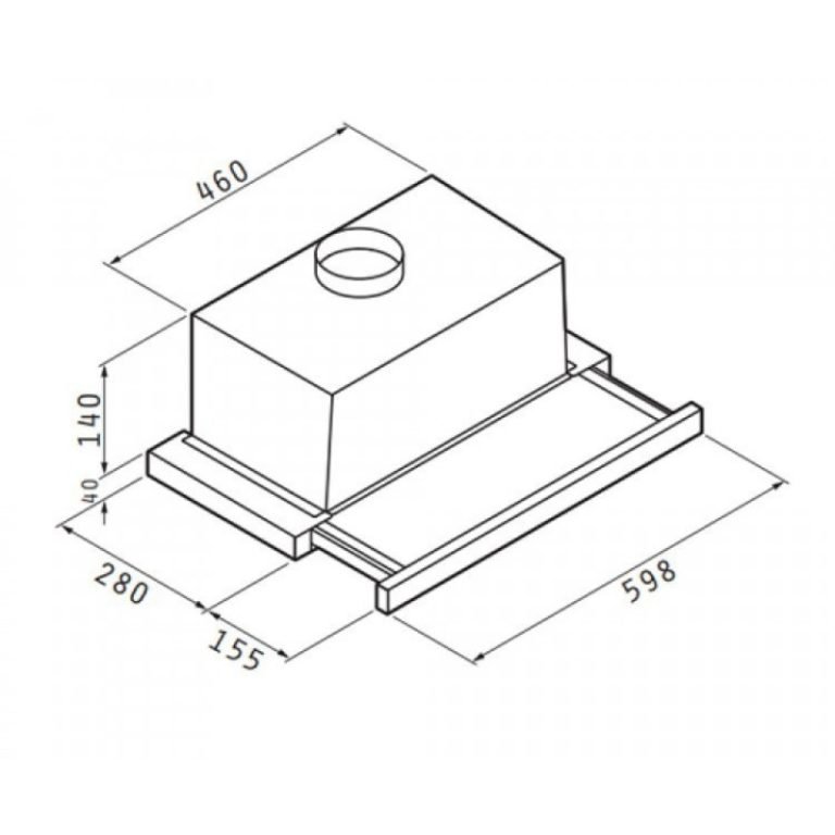 Απορροφητήρας Συρόμενος Pyramis Essential Turbo Slim 60cm Inox (065006401)
