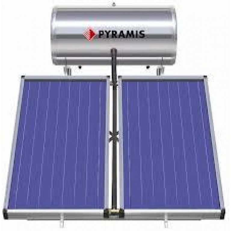 405-min Pyramis Ηλιακός Θερμοσίφωνας 160lt/3m² Επιλεκτικού συλλέκτη Διπλής Ενέργειας 026000405