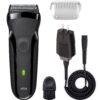 3032361_2 Braun 300BLK Ξυριστική Μηχανή Προσώπου Επαναφορτιζόμενη