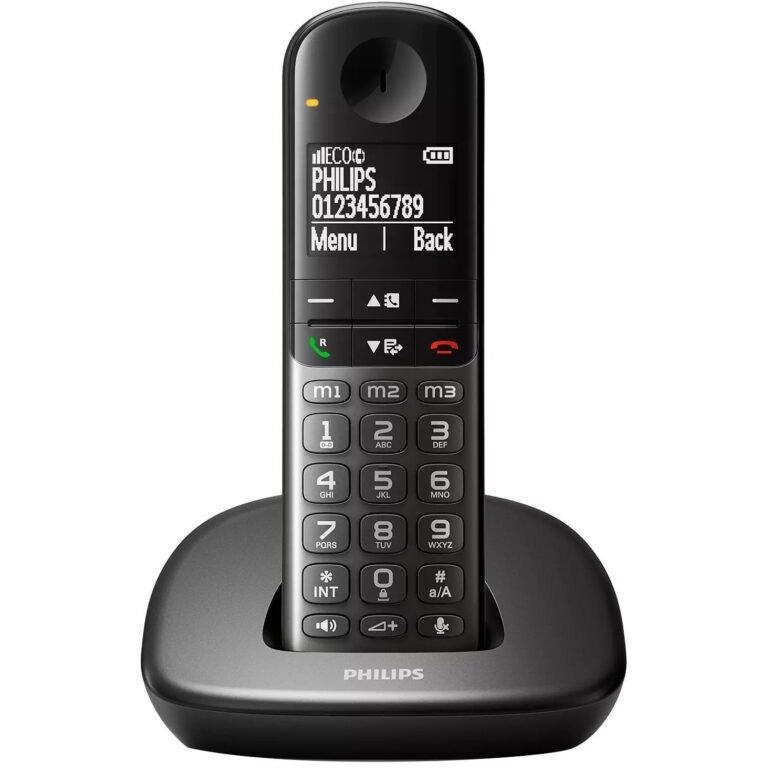 Philips Ασύρματο Τηλέφωνο XL4901DS Μαύρο (Δωρεάν Μεταφορικά)