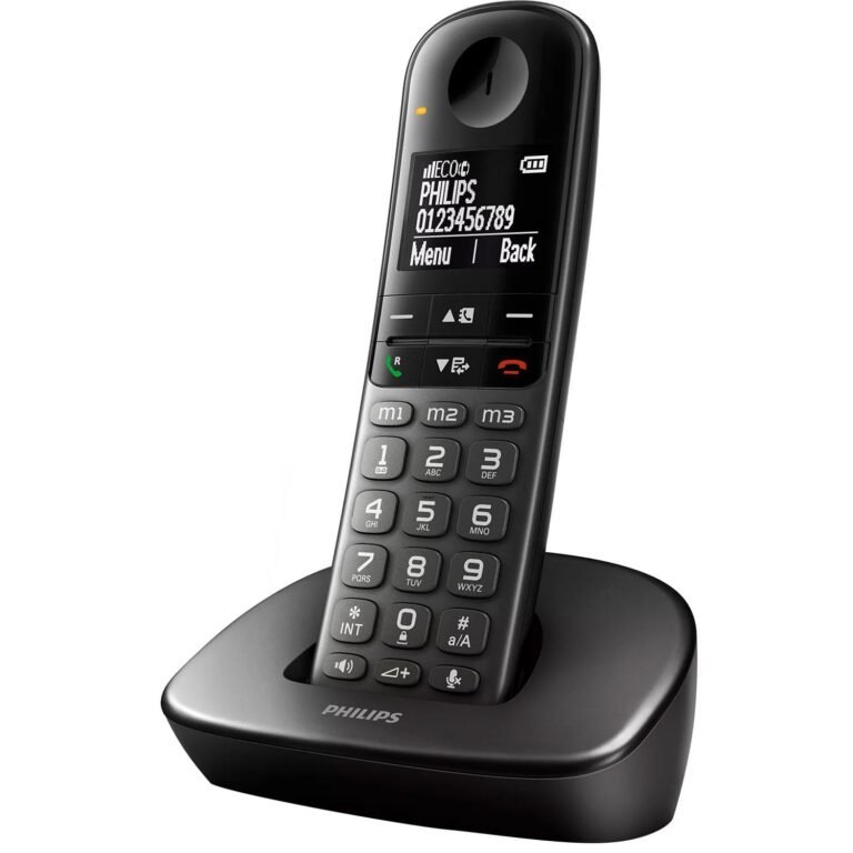 Philips Ασύρματο Τηλέφωνο XL4901DS Μαύρο (Δωρεάν Μεταφορικά)