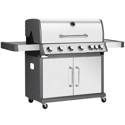 Bormann Elite BBQ5200 Ψησταριά Υγραερίου Prime 6+1 Εστιών με Μαντεμένια Σχάρα (037910)