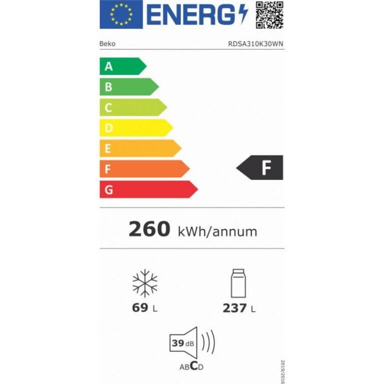 ΨΥΓΕΙΟ (175χ60χ60) RDSA310K45WN BEKO