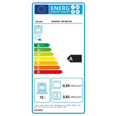 ZANUSSI ΣΕΤ ΕΝΤΟΙΧΙΣΜΟΥ ZOHEF2X + ZHRN641K ΑΝΩ ΠΑΓΚΟΥ Σετ Φούρνος + Εστία - Image 3