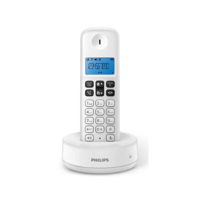 Philips Ασύρματο Τηλέφωνο D1611W34 Λευκό (Δωρεάν Μεταφορικά)