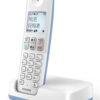Ασύρματο Τηλέφωνο Philips D250 (D2501S-34) με ελληνικό μενού - Λευκό/Μπλε