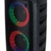 POWERTECH φορητό ηχείο PT-990, 10W RMS, FM, 2400mAh, RGB, μαύρο