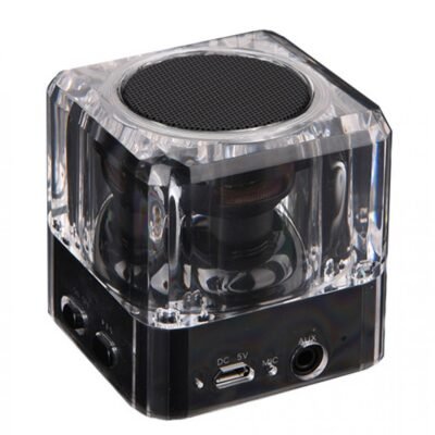 POWERTECH BLUETOOTH SPEAKER PT-404, PORTABLE, 3W, LED LIGHT, BLACK