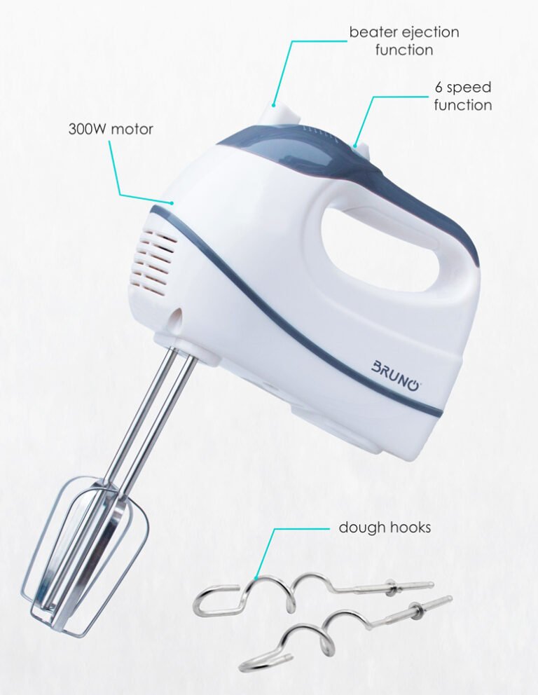 BRN-0014-1 BRUNO Μίξερ χειρός, 6 ταχύτητες, 300W