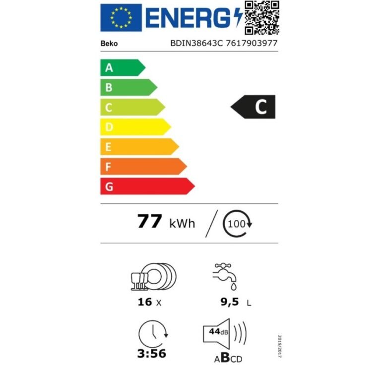 Beko BDIN38643C Εντοιχιζόμενο Πλυντήριο Πιάτων 60cm