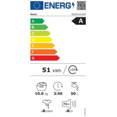 Bosch WGG254ZLGR Πλυντήριο Ρούχων 10kg 1400 Στροφών - Image 3