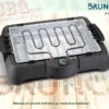 BRUNO επιτραπέζια ηλεκτρική ψησταριά σχάρας BRN-0138, ρυθμιζόμενη, 2000W