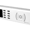 SS-309WD SUNSHINE σταθμός φόρτισης SS-309WD, 8x USB 8A, wireless 10W, λευκός