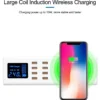 SS-309WD-2 SUNSHINE σταθμός φόρτισης SS-309WD, 8x USB 8A, wireless 10W, λευκός