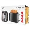 Life Crispy Φρυγανιέρα 2 Θέσεων 750W Μαύρη