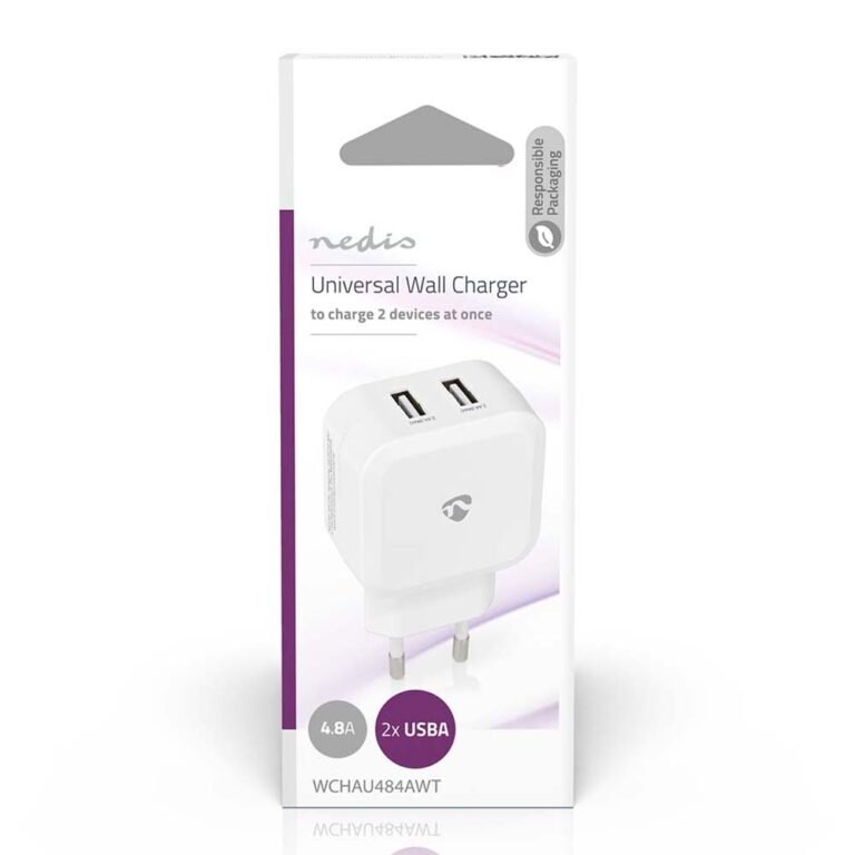 0121411 Φορτιστής Nedis Quick Charge 24W 4U White WCHAU484AWT