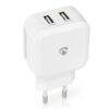 0121416 Φορτιστής Nedis Quick Charge 24W 4U White WCHAU484AWT