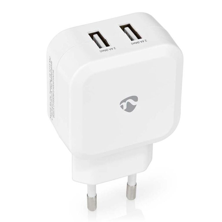 0121416 Φορτιστής Nedis Quick Charge 24W 4U White WCHAU484AWT