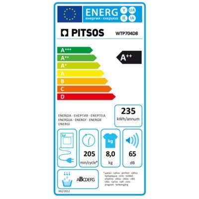 PITSOS WTP704D8 ΣΤΕΓΝΩΤΗΡΙΟ 8 ΚΙΛΩΝ Α++ - Image 3