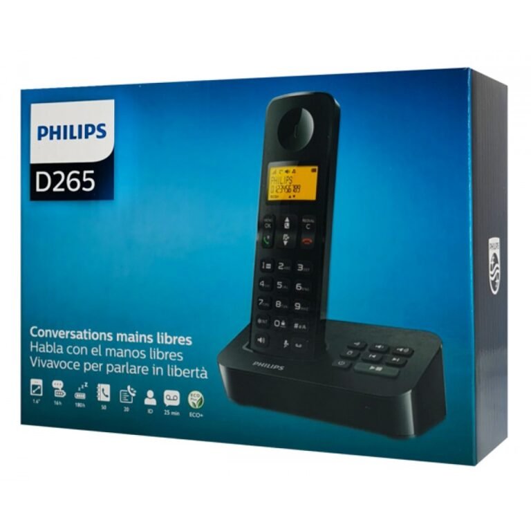 PHILIPS ασύρματο τηλέφωνο D2651B-34, με ελληνικό μενού