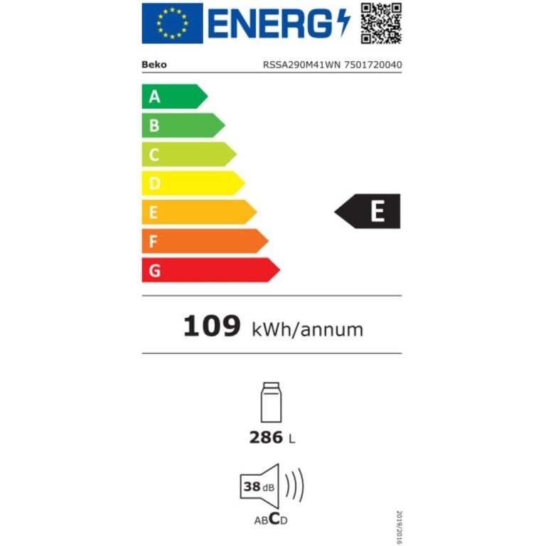 Μονόπορτο Ψυγείο Συντήρησης BEKO RSSA290M41WN
