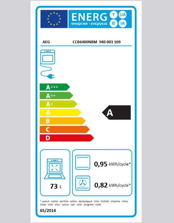 AEG CCB6400NBM Κουζίνα Ελεύθερη Κεραμική INOX