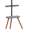 BRATECK βάση δαπέδου FS28-44F-04 για τηλεόραση 43-65" έως 35kg, με ράφι