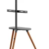 BRATECK βάση δαπέδου FS28-44F-04 για τηλεόραση 43-65" έως 35kg, με ράφι