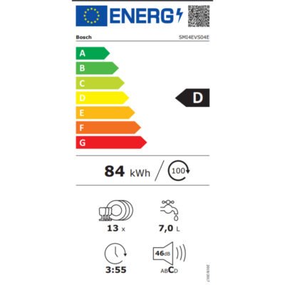 Bosch SMI4EVS04E Εντοιχιζόμενο Πλυντήριο Πιάτων - Image 2