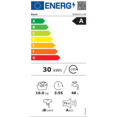 Πλυντήριο Ρούχων Bosch WGB25411GR 10 kg Α -40% - Image 2