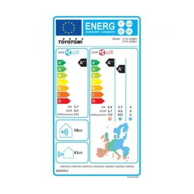 TOYOTOMI ERAI CTN/CTG-328BV ΚΛΙΜΑΤΙΣΤΙΚΟ INVERTER 9000 BTU ΜΑΥΡΟ ΜΕ ΙΟΝΙΣΤΗ ΚΑΙ WIFI - Image 2
