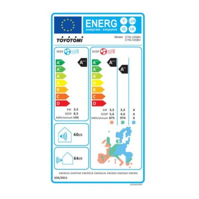 TOYOTOMI ERAI CTN/CTG-335BV ΚΛΙΜΑΤΙΣΤΙΚΟ INVERTER 12000 BTU ΜΑΥΡΟ ΜΕ ΙΟΝΙΣΤΗ ΚΑΙ WIFI - Image 2