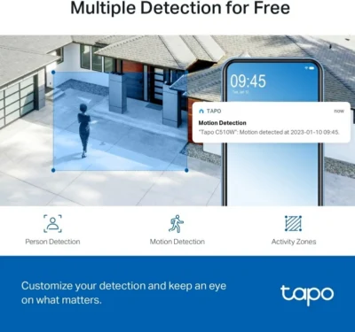 Outdoor Wireless IP Camera TP-Link Tapo C510W Starlight Pan/Tilt 2K - Image 5