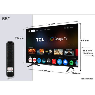 TCL 55P7K ΤΗΛΕΟΡΑΣΗ 55 ΙΝΤΣΩΝ ULTRA HD QLED 60HZ GOOGLE TV ΗΧΟΣ DOLBY ATMOS 2.1 - Image 5