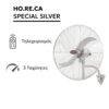 silver Ανεμιστήρας Επιτοίχιος με Τηλεχειριστήριο Telemax FW65 HORECA SPECIAL SILVER (66cm)
