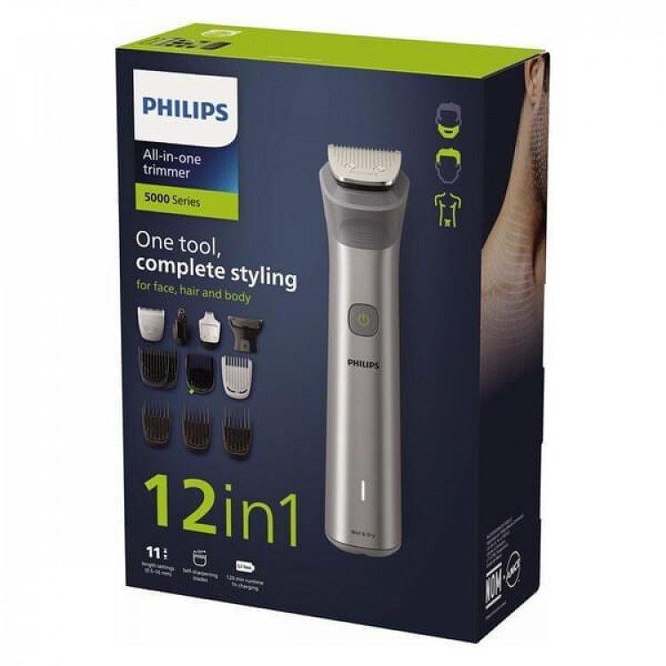 Philips Series 5000 Επαναφορτιζόμενη Κουρευτική Μηχανή Γκρι MG5940/15