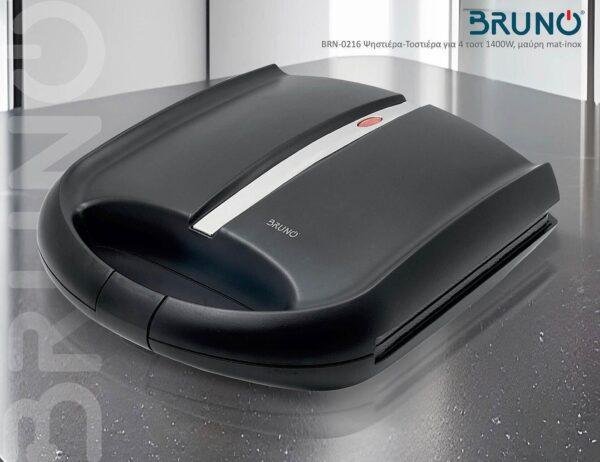 Bruno Τοστιέρα για 4 Τοστ 1400W Μαύρη BRN-0168
