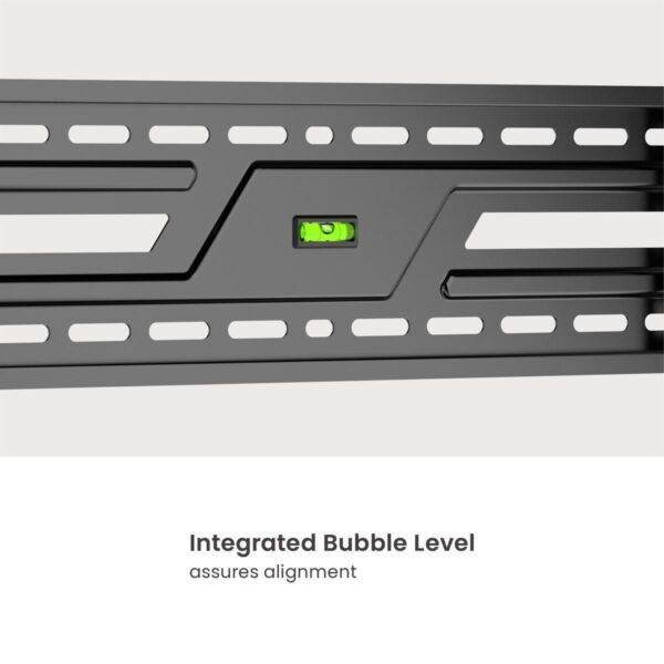 Powertech PT-1371 Βάση Τηλεόρασης Τοίχου έως 86" και 75kg Ασημί