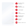 Upscreen Hybrid Glass Clear Premium Glass Screen Protector για Garmin Alpha 300 & Alpha 200