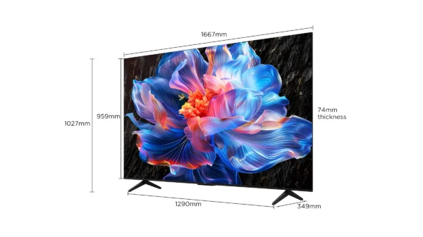 TCL Smart Τηλεόραση 75″ 4K UHD LED P6K HDR (2025) 75P6K