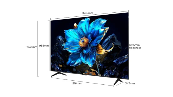 Τηλεόραση 75" TCL QLED 75P7K