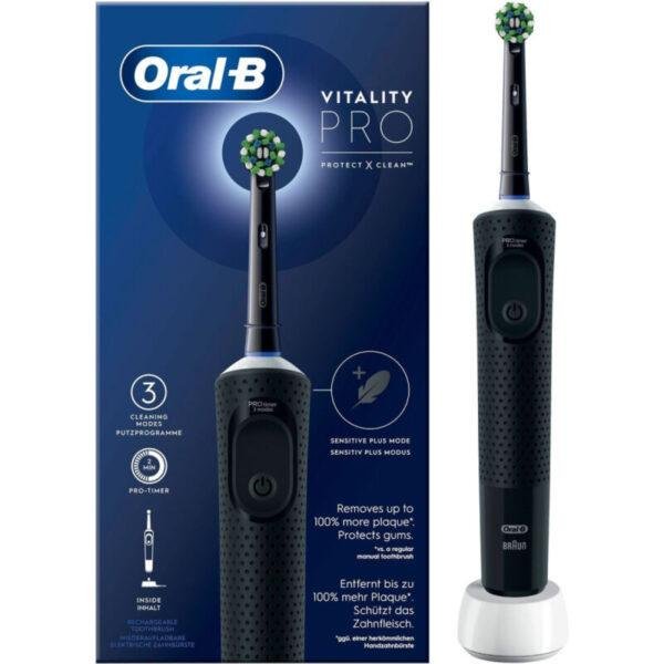 20250114135626_69682816 Ηλεκτρική Οδοντόβουρτσα Oral-B Vitality Pro Protect X Clean Water Flosser με Θήκη Ταξιδίου Μαύρο