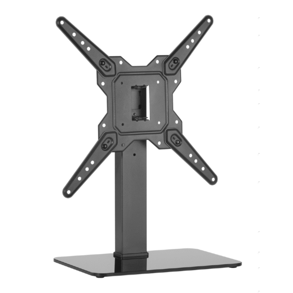 Powertech PT-1281 Επιτραπέζια Βάση Τηλεόρασης έως 55" και 40kg Ασημί