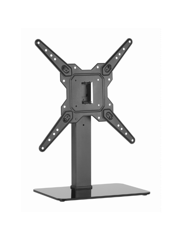 Powertech PT-1281 Επιτραπέζια Βάση Τηλεόρασης έως 55" και 40kg Ασημί