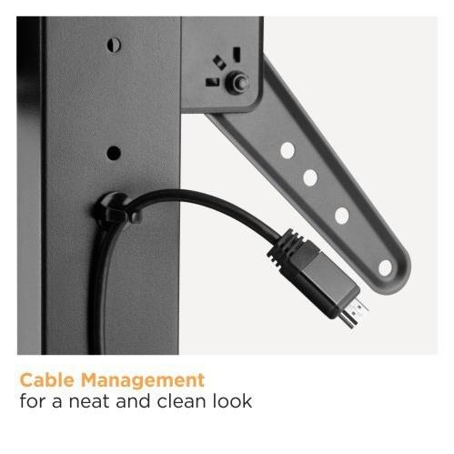 Powertech PT-1281 Επιτραπέζια Βάση Τηλεόρασης έως 55" και 40kg Ασημί