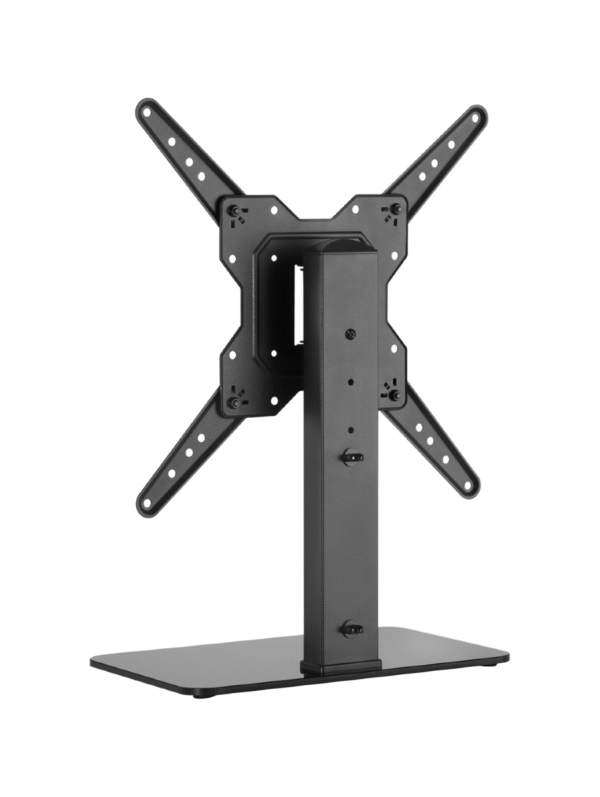 Powertech PT-1281 Επιτραπέζια Βάση Τηλεόρασης έως 55" και 40kg Ασημί