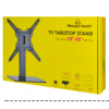 Powertech PT-1281 Επιτραπέζια Βάση Τηλεόρασης έως 55" και 40kg Ασημί