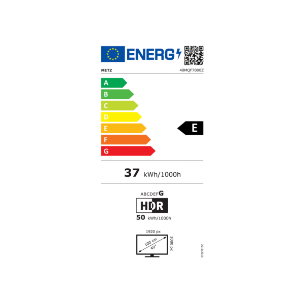 Τηλεόραση METZ 40MQF7000Z 40"