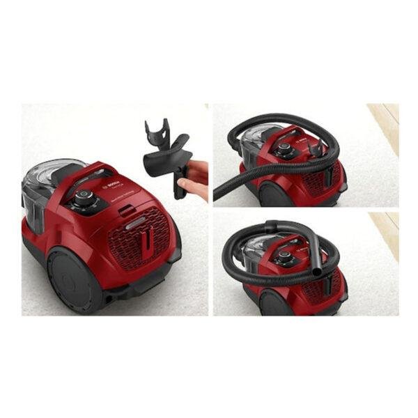 bosch_bgc21x350_3-1 Ηλεκτρική Σκούπα Bosch BGC21X350 750W με Κάδο 2lt Κόκκινη